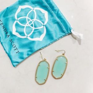 Kendra Scot Teal Drop Earrings